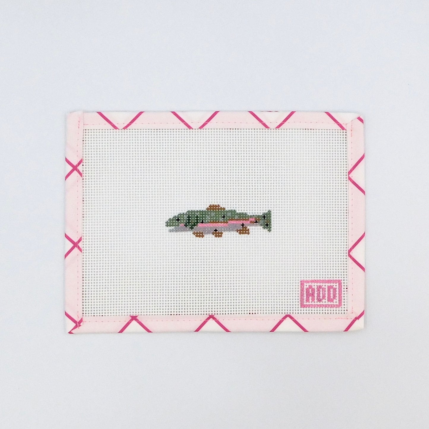 Mini Trout & Fish Bones Needlepoint Canvases
