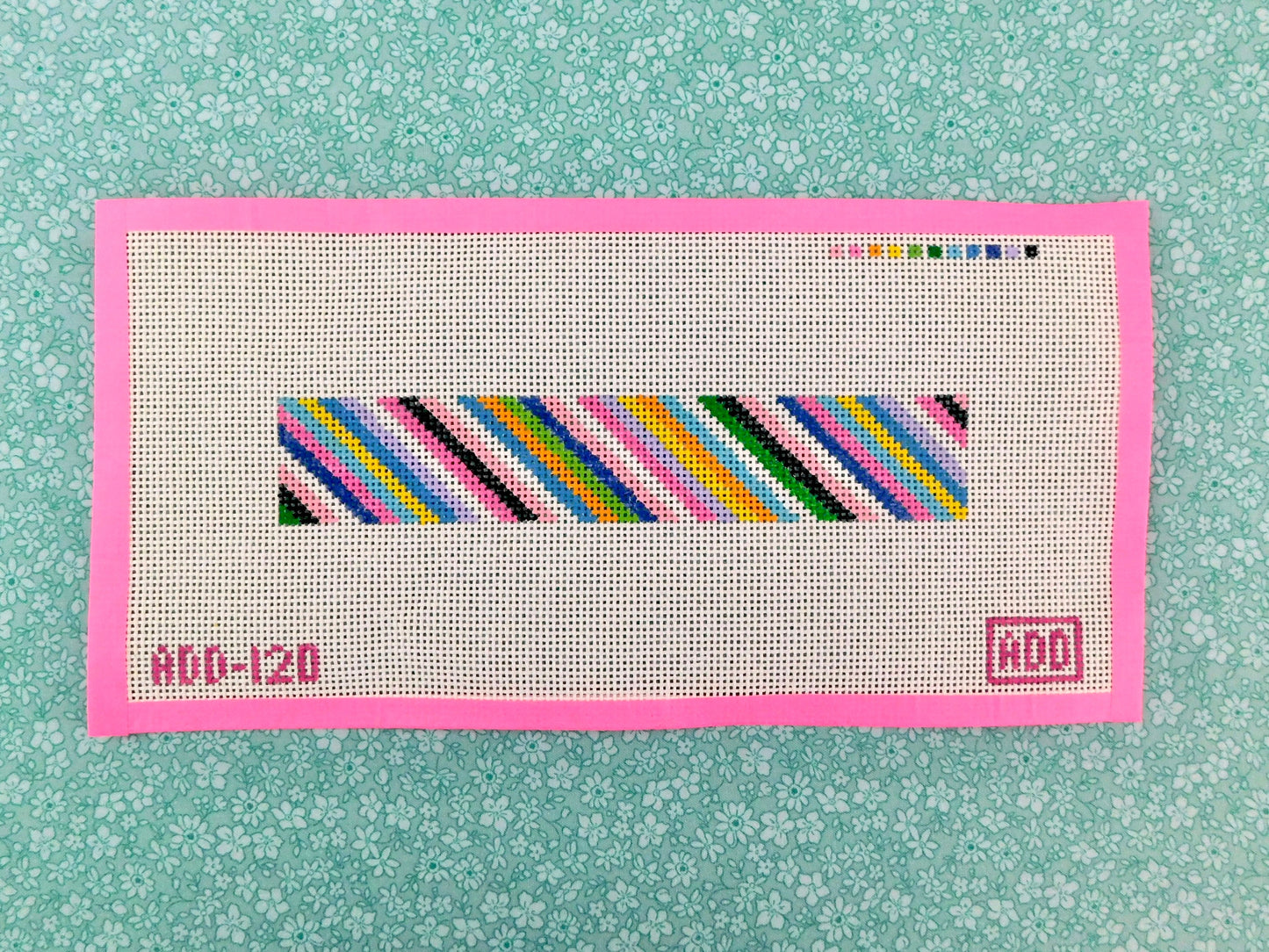 Rainbow Stripe Key Fob