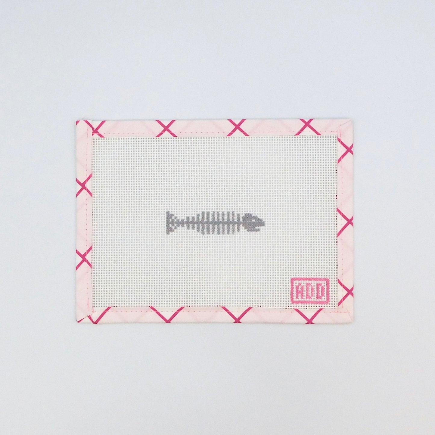 Mini Trout & Fish Bones Needlepoint Canvases