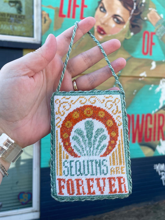 Pre-order Sequins are Forever Needlepoint Canvas